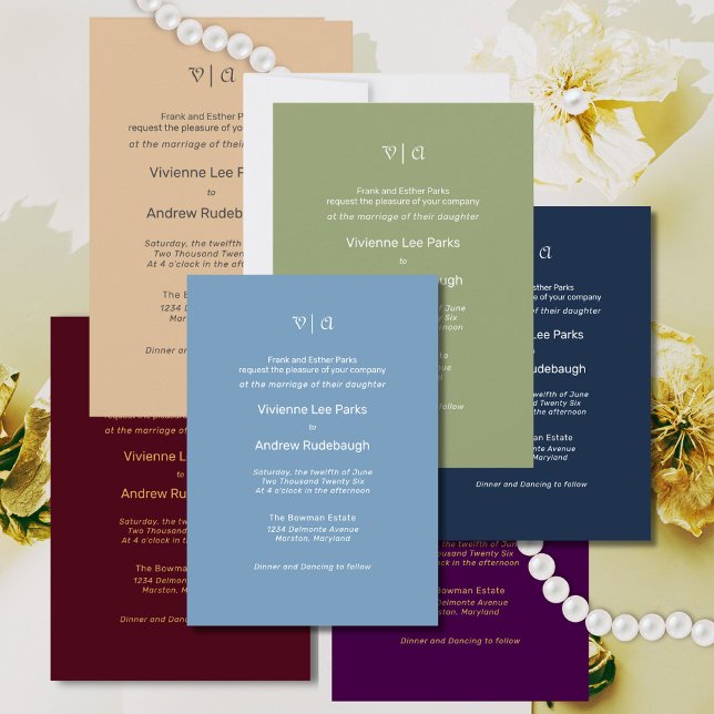 Elegant Cashmere Beige bjudande Inbjudningar (Color variations of an elegant, minimalist style with traditional wording)