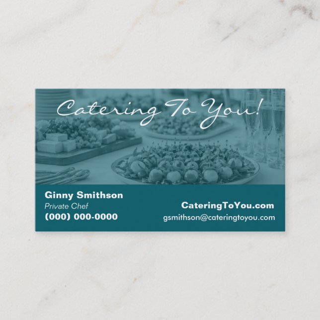 Elegant Catering | Matservice & Privat kock Visitkort (Framsida)