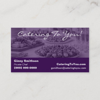 Elegant Catering | Matservice & Privat kock Visitkort