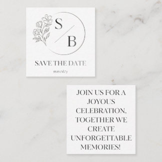 Elegant Celebration Invitation Card | Modern Event Fyrkantigt Visitkort