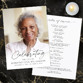 Elegant Celebration of Life Photo Script Program
