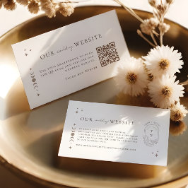 Elegant Celestial Bröllop OSA QR-kod för Tilläggskort