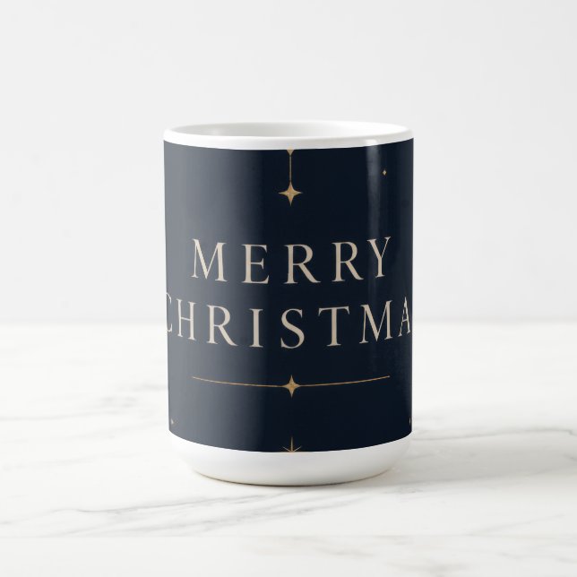 Elegant Celestial jul, Midnight Navy stil Kaffemugg (Center)