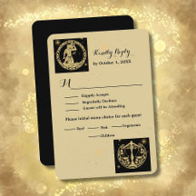 Elegant Celestial Photo Bröllop OSA Card