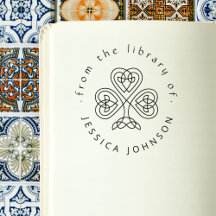 Elegant Celtic Knot Shamrock Anpassningsbar Biblio