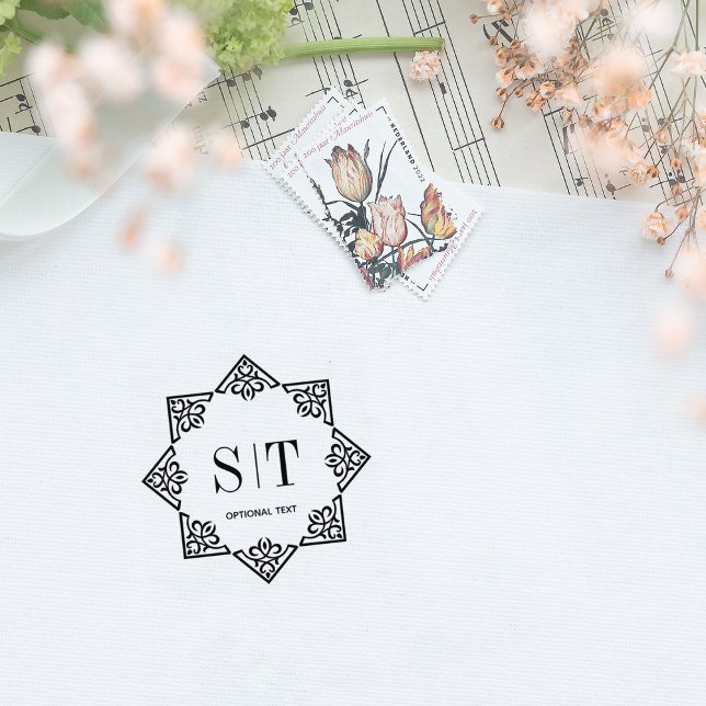 Elegant Celtic Monogram Stämpel (Skapare uppladdad)