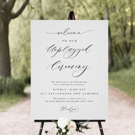 Elegant Ceremony Lodrät Bröllop-signatur utan ansl Poster