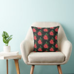 Elegant Chalkboard Botanical God jul Kudde<br><div class="desc">Elegant Blommigt Poinsettia med Chalkboard-bakgrund jul Dekorativ kudde.</div>