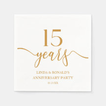 Elegant Champagne 15:e Bröllop-årsdagen