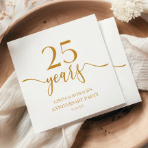 Elegant Champagne 25:e Bröllop-årsdagen