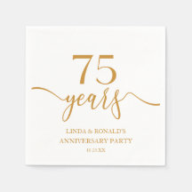 Elegant Champagne 75:e Bröllop-årsdagen