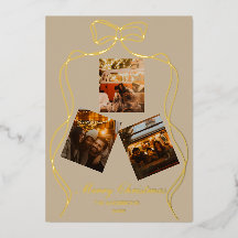 Elegant Champagne Beige Guld Folie Foto