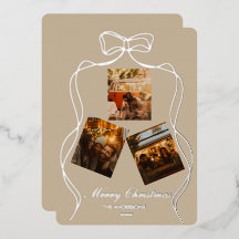 Elegant Champagne Beige Silver Folie Foto