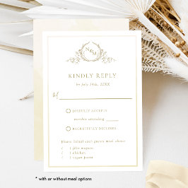 Elegant Champagne Cream Monogram, Watercolor OSA