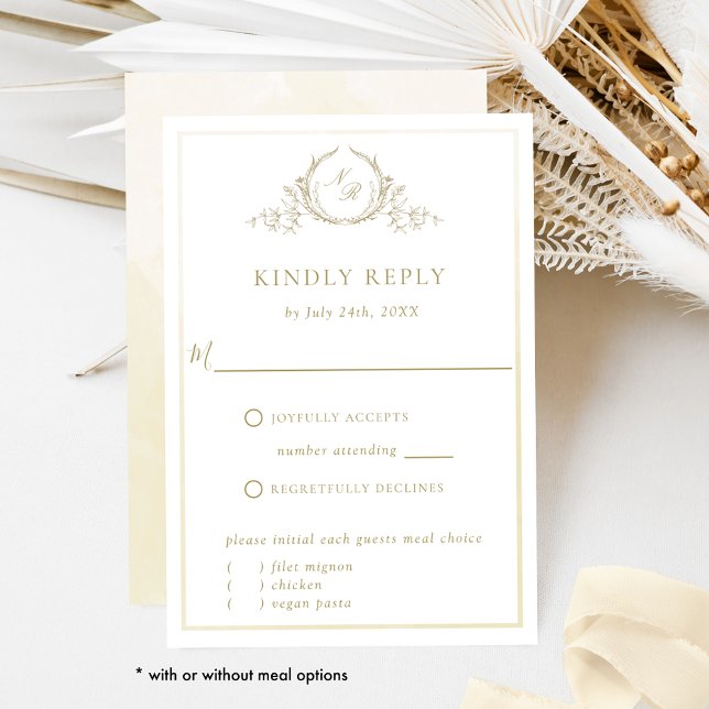 Elegant Champagne Cream Watercolor, Monogram OSA (Skapare uppladdad)