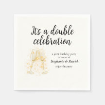Elegant Champagne Dubbla Firande Joint Party