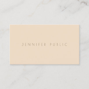 Elegant Champagne Färg Trendig - minimalistisk mal Visitkort
