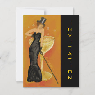Elegant Champagne Firande Inbjudan