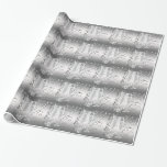 Elegant Champagne Gift Wrap Presentpapper<br><div class="desc">Elegant silver svartvit konfektyr och champagneglasögon. Du kan lägga till valfri text eller ta bort exempeltexten!</div>