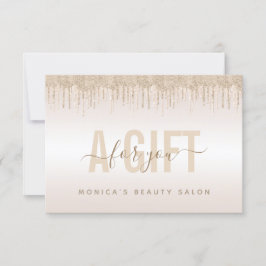 Elegant Champagne Glitter--droppsalon