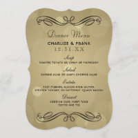 Elegant Champagne Guld och Black Bröllop