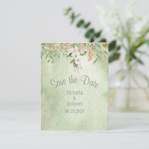 Elegant Champagne Ivory Blommigt Spara datum