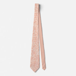 Elegant Champagne Rosa White Foliage Mönster Slips