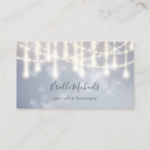 Elegant Chandelier Gnistra Twinkle Ljus Bokeh Visitkort