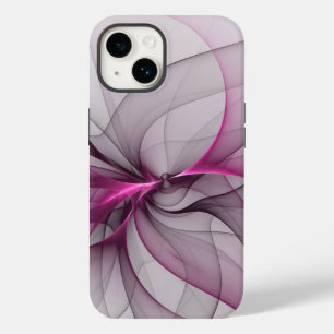 Elegant Chaos Modern Abstrakt Rosa Fractal Art