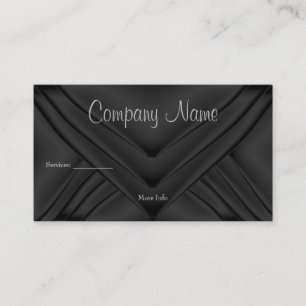 Elegant Charcoal Silk Purse Company Visitkort