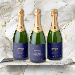 Elegant Charity Gala Boll Silent Auction Blue Guld