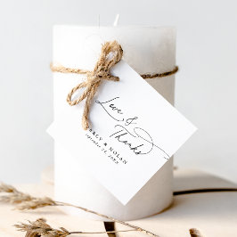 Elegant Charm Bröllop Tack Märkre Gåvor Etiketter