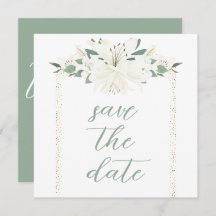 Elegant Charm Grönt Wildblomma Bröllop