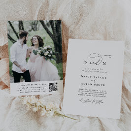 Elegant Charm Photo Wedding-inbjudningar med OSA Inbjudningar