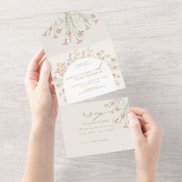 Elegant Charm Vild Flower Bröllop