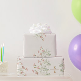 Elegant Charm Vild Flower Bröllop Presentpapper