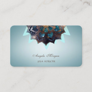 Elegant Charmig Professionell Lotusblomma Mandala Visitkort