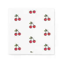 🍒 Elegant & Charming Cherry Napkins 🍒