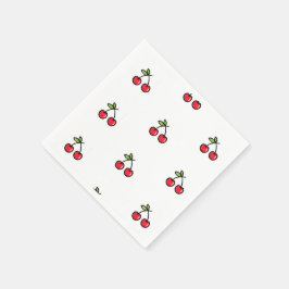 🍒 Elegant & Charming Cherry Napkins 🍒 Pappersservett