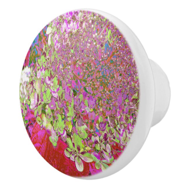 Elegant Chartreuse Grönt, Rosa och Blue Hydrangea Knopp (Höger)