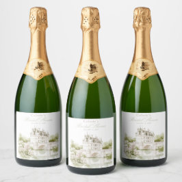 Elegant Chateau Fransk Romantisk Bröllopsdusch