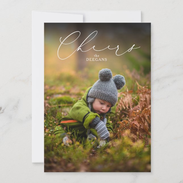 Elegant Cheers - kort för nya år (Framsida)