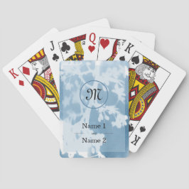 Elegant Cherry Blommar Cyanotype bröllopsinbjudan Casinokort