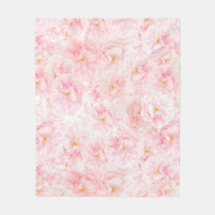 Elegant Cherry Blommar Mönster Design Sherpa Blank Fleecefilt