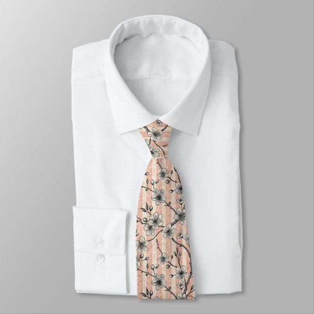 Elegant Cherry Blommar Sakura - Rosa & White Slips (Bunden)