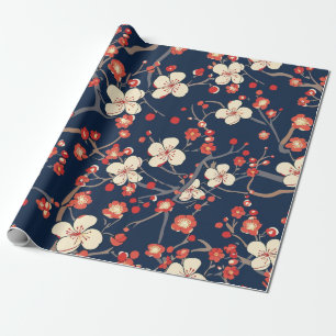 Elegant Cherry Blommar Sömlös Mönster (10) Presentpapper
