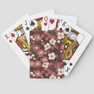 Elegant Cherry Blommar Sömlös Mönster (16) Casinokort