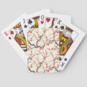 Elegant Cherry Blommar Sömlös Mönster (5) Casinokort