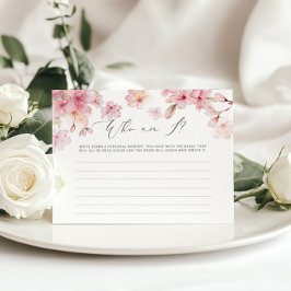 Elegant Cherry blommar Vem är jag möhippa-spel?