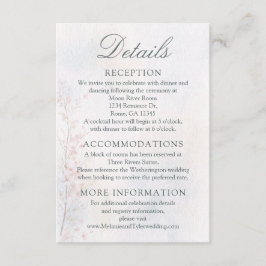 Elegant Cherry Blossom Wedding Details Card Tilläggskort